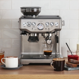 SAGE Barista Express BES875UK Bean to Cup Coffee Machine - Silver - 0