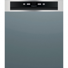 Hotpoint Full-size Semi-Integrated Dishwasher - Stainless Steele
