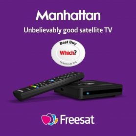 Manhattan Freesat Satellite TV Box - 1